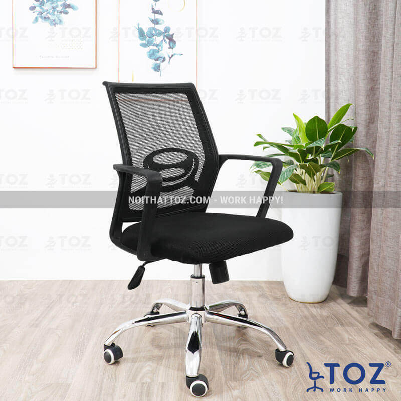 Ghế xoay văn phòng Toz 2024: Ghế xoay văn phòng Toz 2024 có thiết kế tinh tế và sáng tạo, mang đến sự thoải mái cho người dùng. Bạn có thể điều chỉnh độ nghiêng và độ cao cho phù hợp với mọi kích thước người dùng. Sản phẩm được làm từ chất liệu cao cấp, đảm bảo độ bền và tiện lợi khi sử dụng.