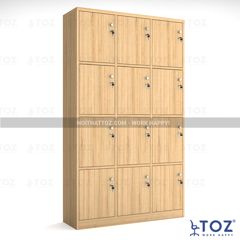 Tủ locker gỗ 12 ô LK12-MS1