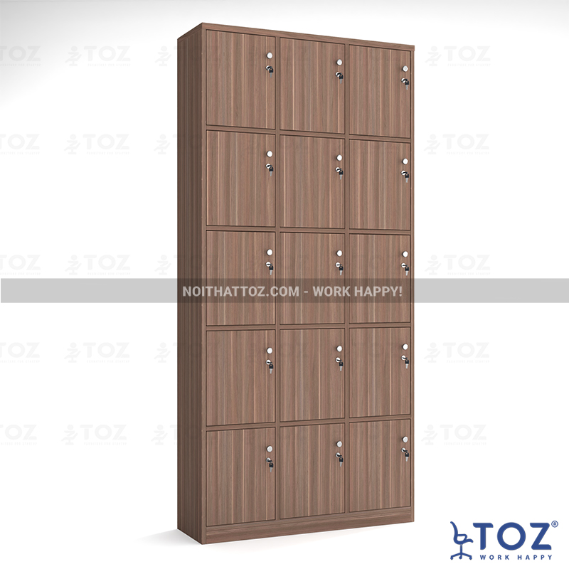 Tủ locker gỗ 15 ô LKG15