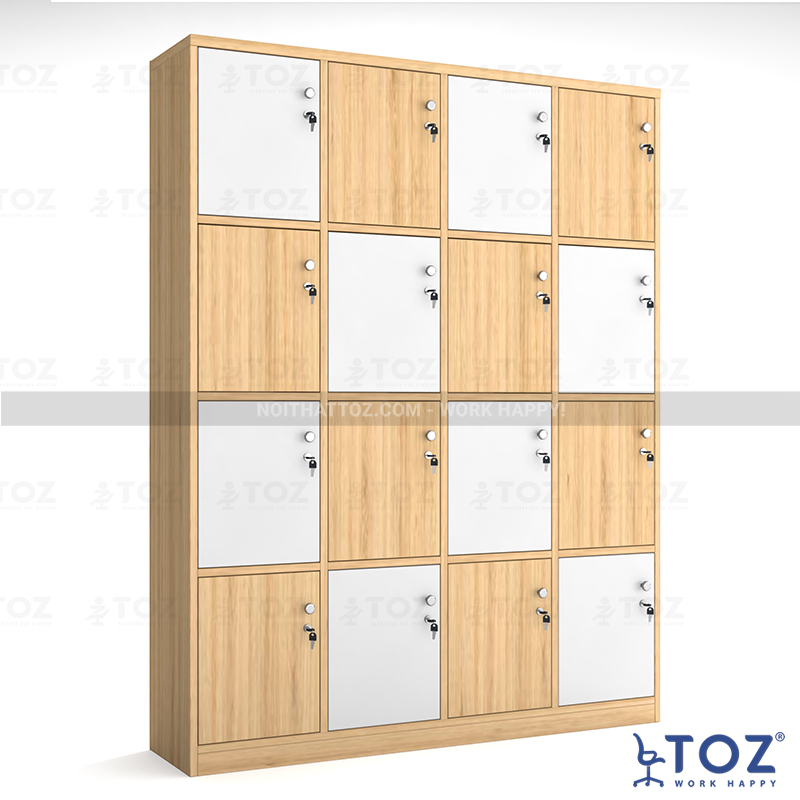 Tủ locker gỗ 16 ô LKG16-MS2