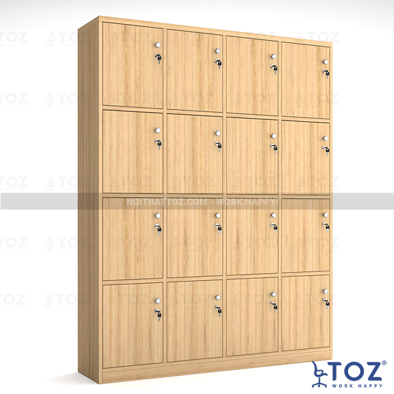 Tủ locker gỗ 16 ô LKG16-MS1